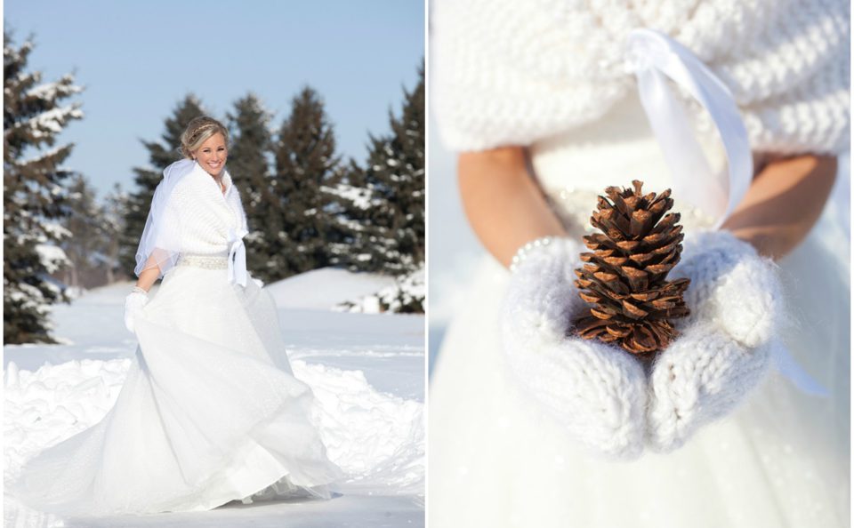 Свадебное платье для зимы
