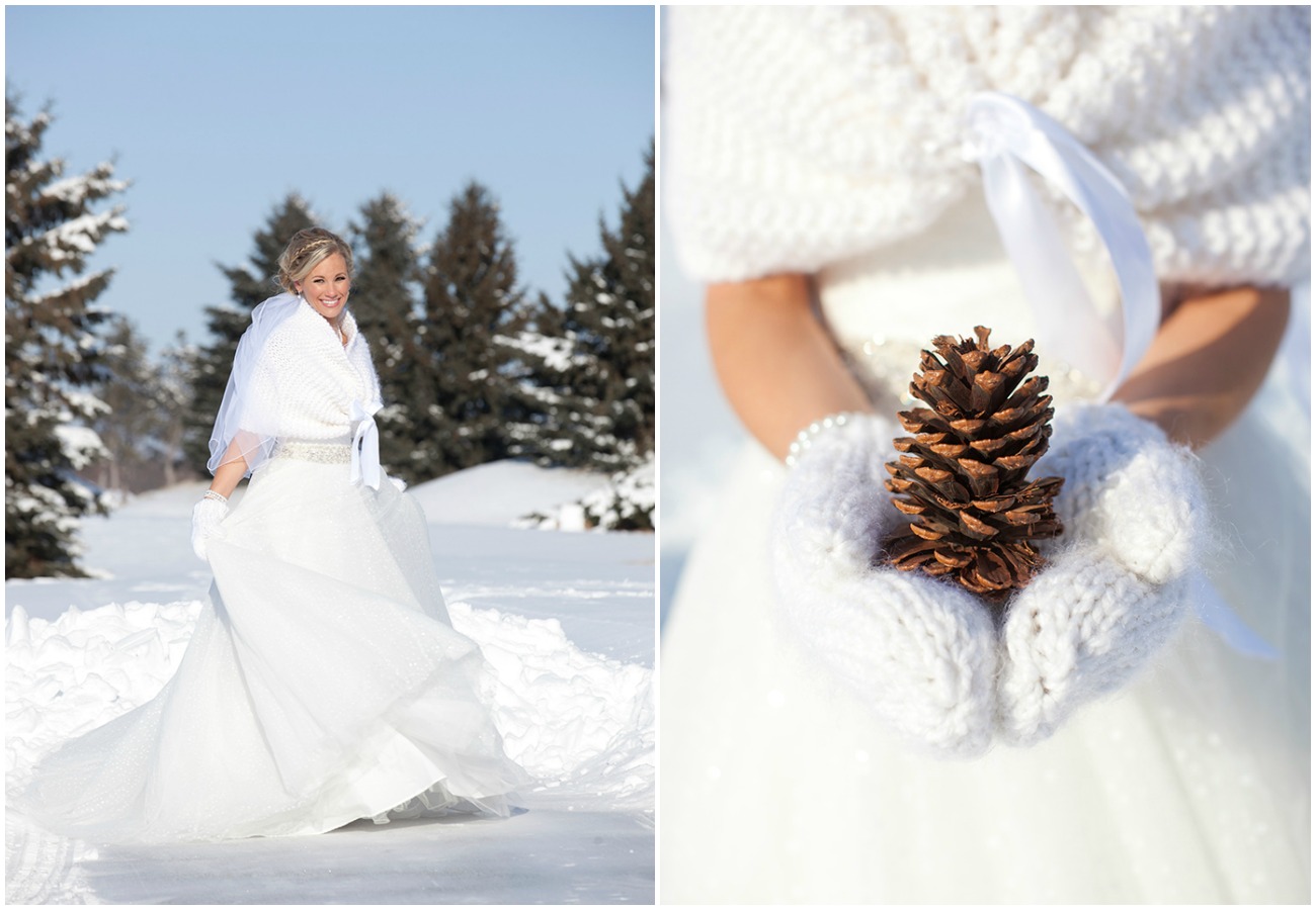 Свадебное платье для зимы